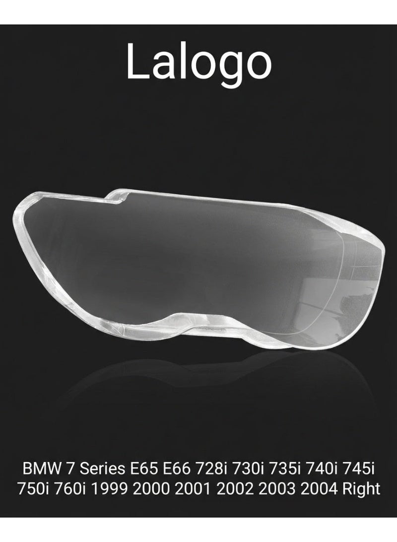 Headlight Lens Cover for BMW 7 Series E65 E66 728i 730i 735i 740i 745i 750i 760i 1999 2000 2001 2002 2003 2004 Right-10302005R